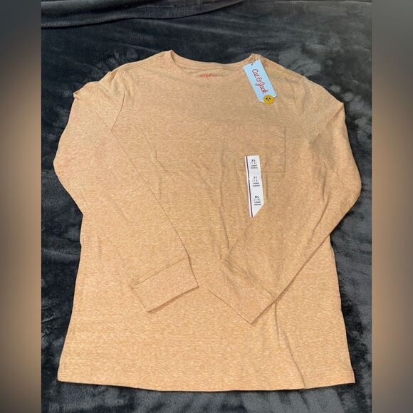 Nwt boys long sleeve T-shirt, haystack color - Picture 1 of 1